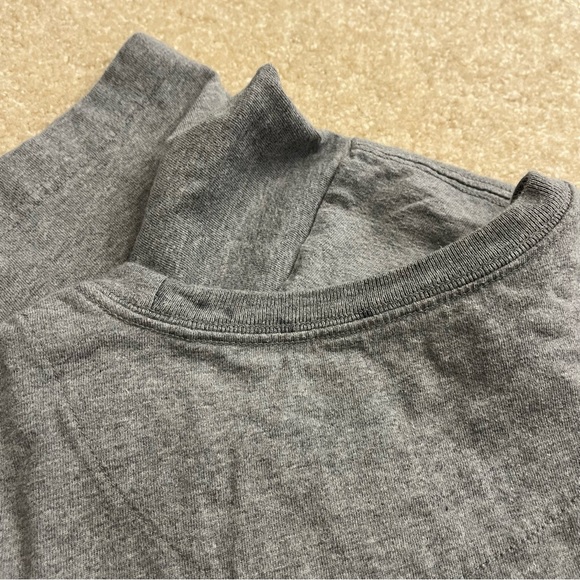 Philadelphia 76ers Shirt Mens Large Gray Red Mitchell & Ness Logo Basketball NBA - Picture 9 of 9